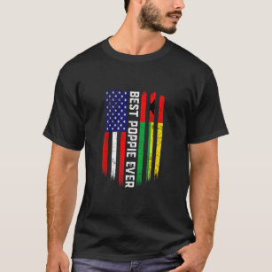 Camiseta Bandeira Americana e Guiné-Bissau Melhor Véspera P