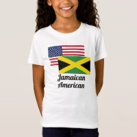 Bandeira americana e jamaicana