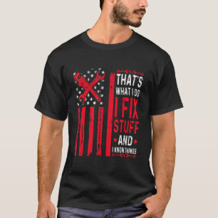 Camiseta Bandeira Americana É o que faço para consertar coi