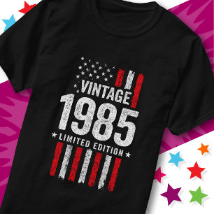 Camiseta Bandeira Americana Edição Limitada Estrelas Vintag