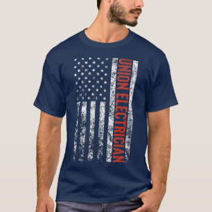 Camiseta bandeira Americana Eletrônica da União