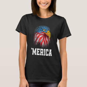 Camiseta Bandeira Americana Em 4 De Julho 'América Bald Eag