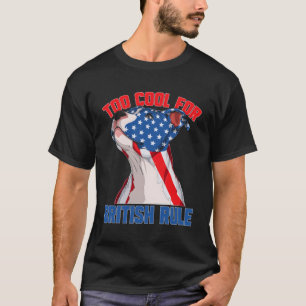 Camiseta Bandeira Americana Em 4 De Julho Para A Regra Brit