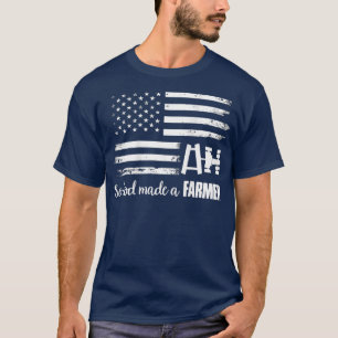 Camiseta Bandeira Americana Então Deus Fez Um Agricultor