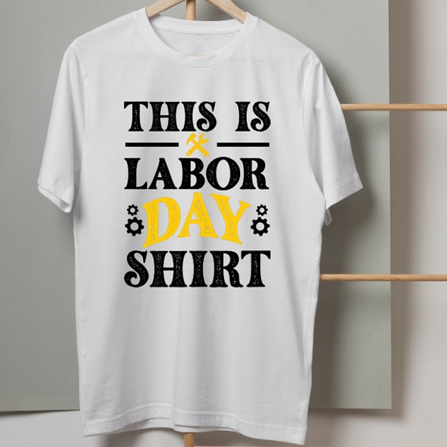 Camiseta Bandeira Americana Este é o Meu Dia do Trabalho (Criador carregado)