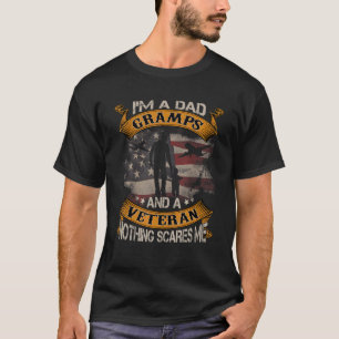 Camiseta Bandeira Americana Eu sou um Pai Gramps e um Veter