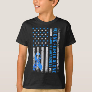 Camiseta Bandeira Americana EUA Sem Lutar Sozinho Conscient