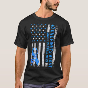 Camiseta Bandeira Americana EUA Sem Lutar Sozinho Conscient