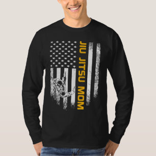 Camiseta Bandeira Americana EUA Vintage Jiu Jitsu Brasileir