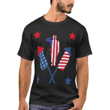 Bandeira Americana Foguetes Militares Unisex