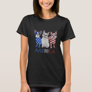 Camiseta Bandeira Americana Francesa 4 De Julho Independe