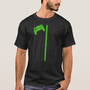 Camiseta Bandeira Americana Gaming Graphic Gamer Usa Flag