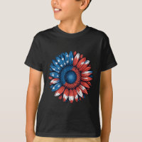 Bandeira Americana Girassol 4 de julho Independênc