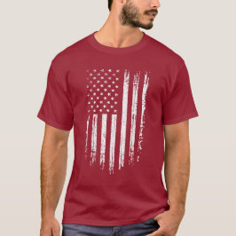 Camiseta Bandeira Americana Grunge
