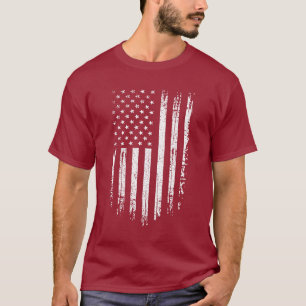 Camiseta Bandeira Americana Grunge