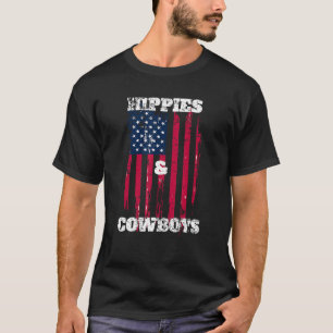 Camiseta Bandeira Americana Hippies & Cowboys T com Visual