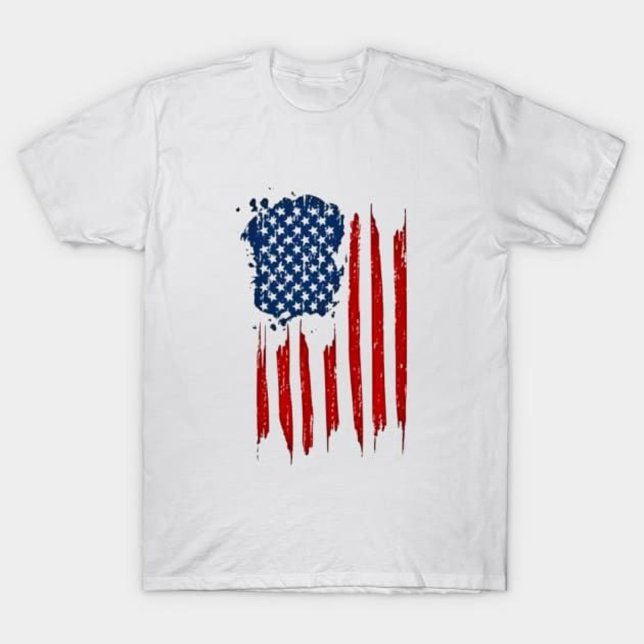 Camiseta Bandeira Americana Incomodada (Criador carregado)