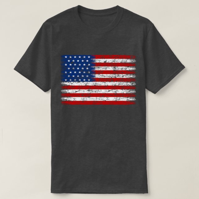 Camiseta Bandeira Americana Incomodada (Frente do Design)