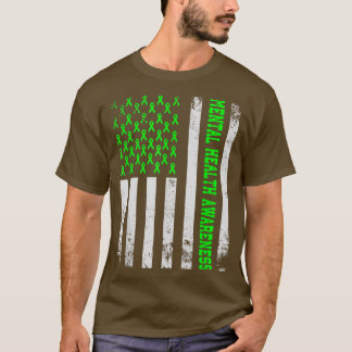 Camiseta Bandeira Americana Incomodada, Awarene Mental Heal