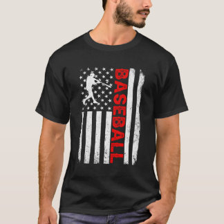 Camiseta Bandeira Americana Incomodada Baseball Patriótico