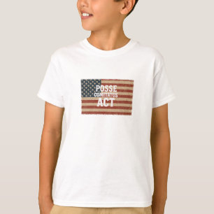 Camiseta Bandeira Americana Incomodada com Lei Posse Comita