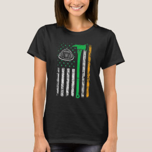 Camiseta Bandeira americana irlandesa-americana Machadinha