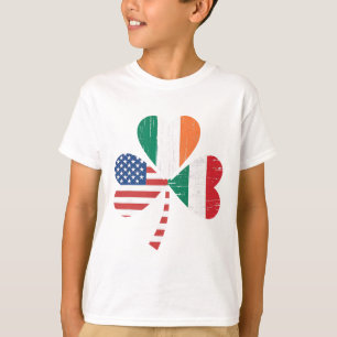 Camiseta Bandeira Americana Irlandesa Italiana Irlanda Itál