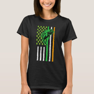 Camiseta Bandeira Americana Irlandesa Usa Pescaria Peixe St