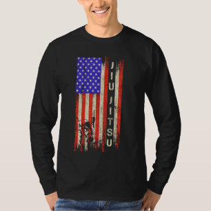 Camiseta Bandeira Americana Jiu Jitsu