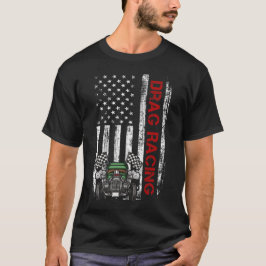 Camiseta Bandeira Americana: Lâmpada de Árvore Rastreada de