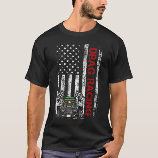 Camiseta Bandeira Americana: Lâmpada de Árvore Rastreada de