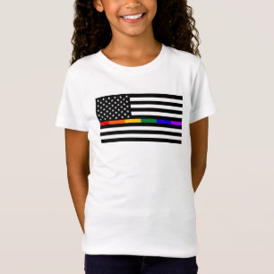 Camiseta Bandeira Americana LGBTQ