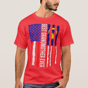 Camiseta Bandeira Americana Malásia: Melhor Avó Nunca