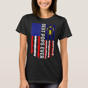 Camiseta Bandeira Americana Malásia Sinalizador Os Melhores