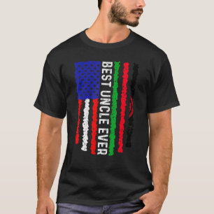 Camiseta Bandeira Americana Malawi Sinalizador Melhor Tio F