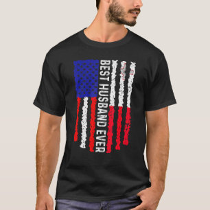 Camiseta Bandeira Americana Malta Melhor Marido