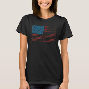 Camiseta Bandeira Americana Mecânico Patriótico Carro Camin