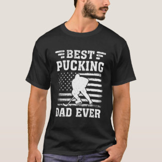 Camiseta Bandeira Americana Melhor Pai de Hockey de Todos o