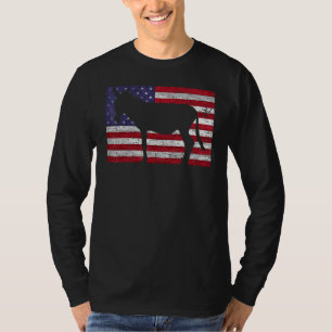 Camiseta Bandeira Americana Mule 4 de julho Patriótica Donk