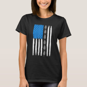 Camiseta Bandeira Americana Mycology Usa Morel Caça
