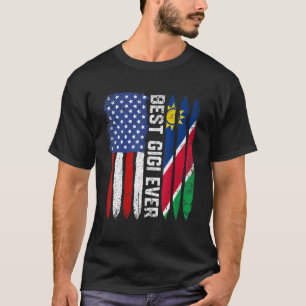 Camiseta Bandeira Americana Namíbia Melhor Família Gigi Eve