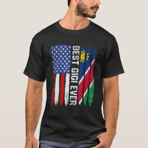 Camiseta Bandeira Americana Namíbia Melhor Família Gigi Eve