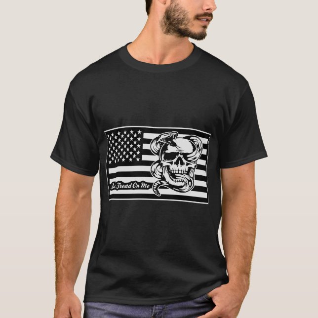 Camiseta Bandeira Americana Não Passe em Mim © FB @ (Frente)