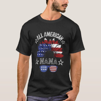 Camiseta Bandeira Americana No Dia 4 De Julho Dos Eua