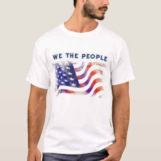 Camiseta Bandeira Americana, Nós As Pessoas, Homens