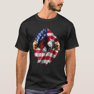 Camiseta Bandeira Americana Oculta 11º Regimento de Cavalar