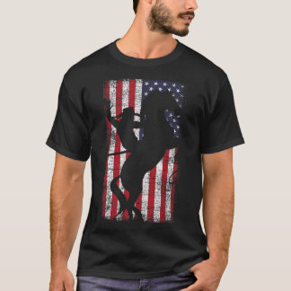 Camiseta Bandeira Americana Orgulho Texas Equestre 4º De Ju