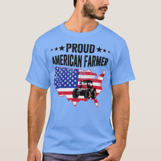 Camiseta Bandeira Americana Orgulhosa Mercado de Agricultor