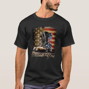 Camiseta Bandeira Americana Orgulhosa Patriótica Militar do
