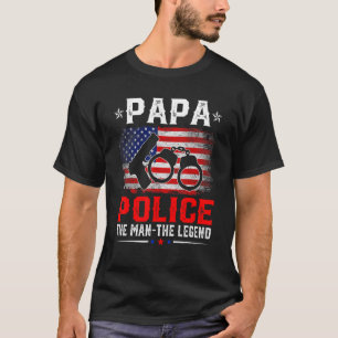 Camiseta Bandeira Americana Papua Policial A Legenda Re